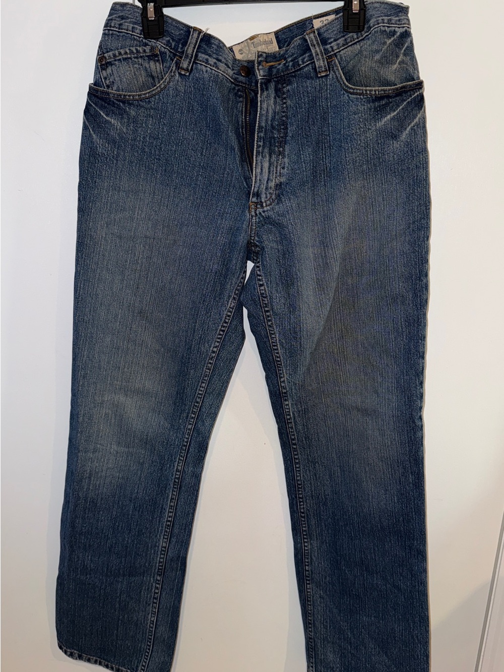 Timberland Men's Straight-Leg Jeans in Denim Blue, Waist 33